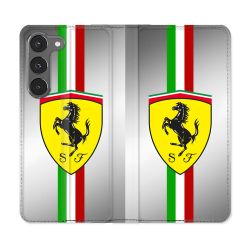 Housse Cuir Portefeuille Pour Samsung Galaxy A36 5G Ferrari Ligne