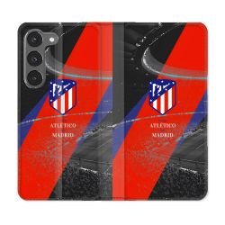 Housse Cuir Portefeuille Pour Samsung Galaxy A36 5G Foot Athletico Madrid