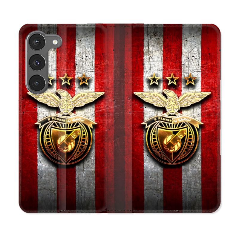 Housse Cuir Portefeuille Pour Samsung Galaxy A36 5G Foot Benfica