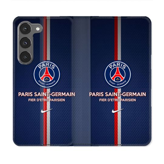 Housse Cuir Portefeuille Pour Samsung Galaxy A36 5G Foot PSG Fier