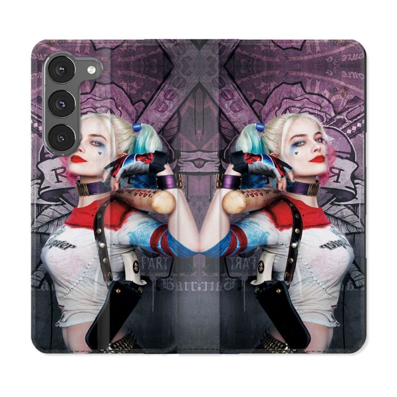 Housse Cuir Portefeuille Pour Samsung Galaxy A36 5G Harley Quinn Batte