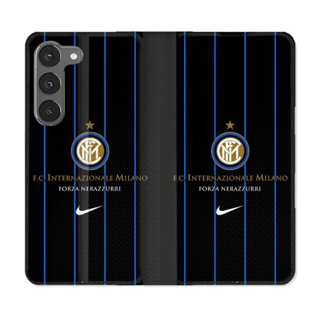 Housse Cuir Portefeuille Pour Samsung Galaxy A26 5G Foot Inter Milan