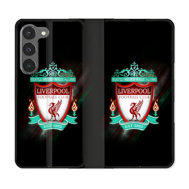 Housse Cuir Portefeuille Pour Samsung Galaxy A26 5G Foot Liverpool