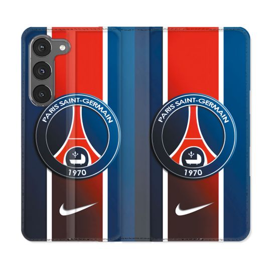 Housse Cuir Portefeuille Pour Samsung Galaxy A26 5G Foot PSG 1970