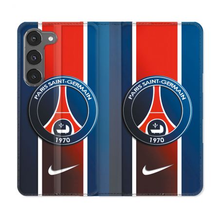Housse Cuir Portefeuille Pour Samsung Galaxy A26 5G Foot PSG 1970