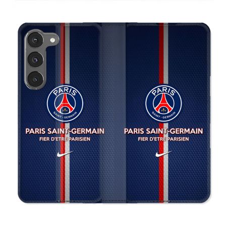 Housse Cuir Portefeuille Pour Samsung Galaxy A26 5G Foot PSG Fier
