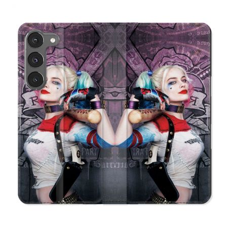 Housse Cuir Portefeuille Pour Samsung Galaxy A26 5G Harley Quinn Batte