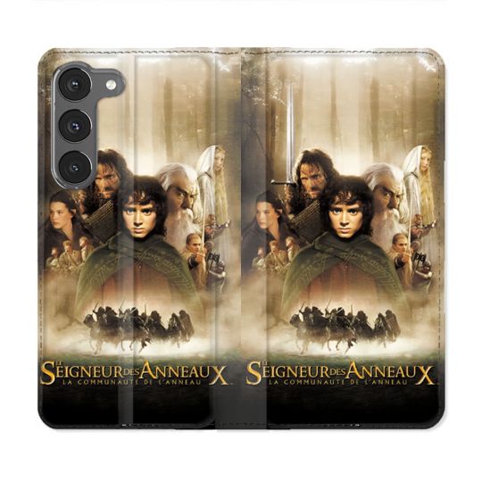 Housse Cuir Portefeuille Pour Samsung Galaxy A26 5G Le seigneur Des Anneaux Affiche