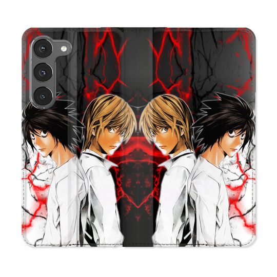 Housse Cuir Portefeuille Pour Samsung Galaxy A26 5G Manga Death Note Duo