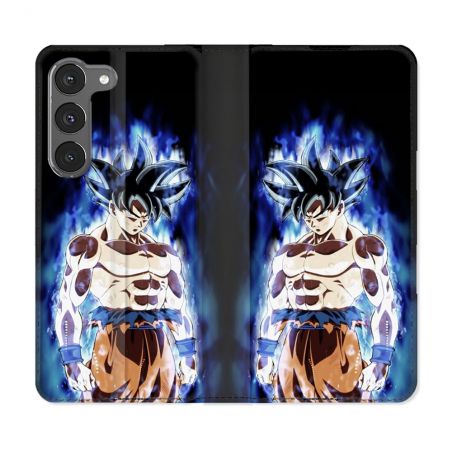 Housse Cuir Portefeuille Pour Samsung Galaxy A26 5G Manga Dragon Ball Sangoku Noir