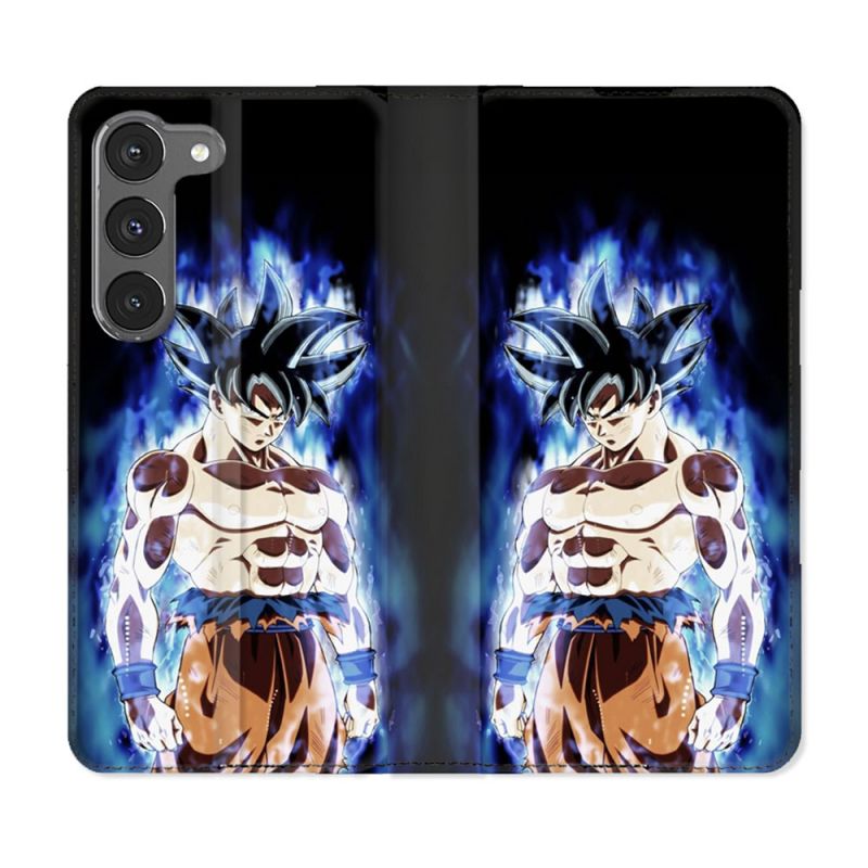 Housse Cuir Portefeuille Pour Samsung Galaxy A26 5G Manga Dragon Ball Sangoku Noir