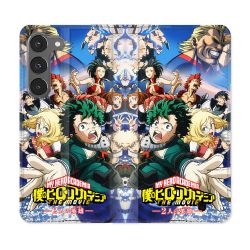 Housse Cuir Portefeuille Pour Samsung Galaxy A26 5G Manga My Hero Academia Affiche