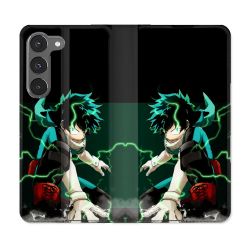 Housse Cuir Portefeuille Pour Samsung Galaxy A26 5G Manga My Hero Academia Deku