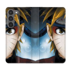 Housse Cuir Portefeuille Pour Samsung Galaxy A26 5G Manga Naruto Blanc