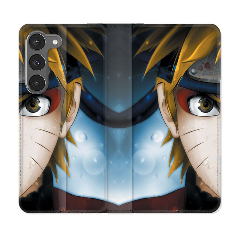 Housse Cuir Portefeuille Pour Samsung Galaxy A26 5G Manga Naruto Blanc
