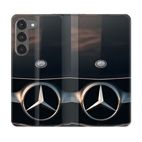 Housse Cuir Portefeuille Pour Samsung Galaxy A26 5G Mercedes Calendre