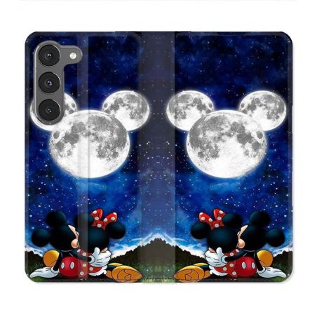 Housse Cuir Portefeuille Pour Samsung Galaxy A26 5G Mickey Minnie