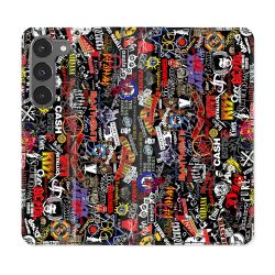 Housse Cuir Portefeuille Pour Samsung Galaxy A26 5G Musique Rock Groupe