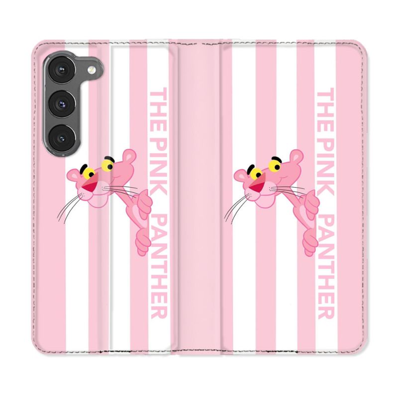 Housse Cuir Portefeuille Pour Samsung Galaxy A26 5G Panthere Rose