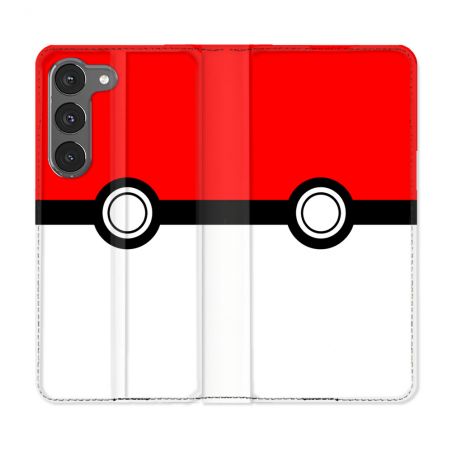 Housse Cuir Portefeuille Pour Samsung Galaxy A26 5G Pokemon Pokeball