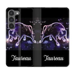 Housse Cuir Portefeuille Pour Samsung Galaxy A26 5G Signe Zodiaque 2 Taureau