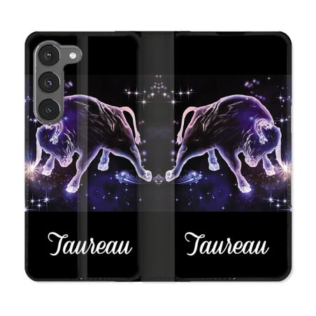 Housse Cuir Portefeuille Pour Samsung Galaxy A26 5G Signe Zodiaque 2 Taureau