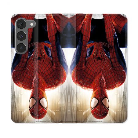 Housse Cuir Portefeuille Pour Samsung Galaxy A26 5G Spiderman Invers