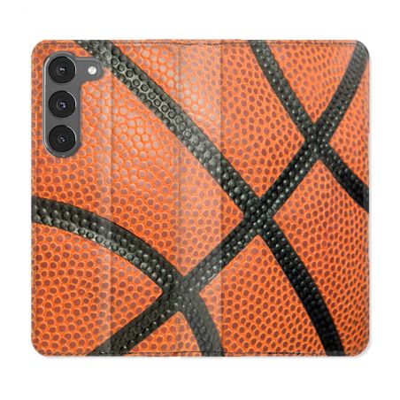 Housse Cuir Portefeuille Pour Samsung Galaxy A26 5G Sport Ballon Basket
