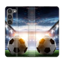 Housse Cuir Portefeuille Pour Samsung Galaxy A26 5G Sport Football Stade