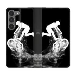 Housse Cuir Portefeuille Pour Samsung Galaxy A26 5G Sport VTT Noir