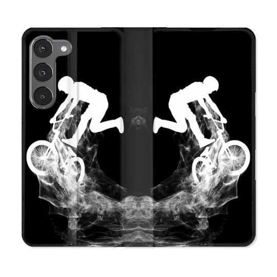 Housse Cuir Portefeuille Pour Samsung Galaxy A26 5G Sport VTT Noir