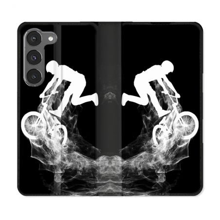 Housse Cuir Portefeuille Pour Samsung Galaxy A26 5G Sport VTT Noir