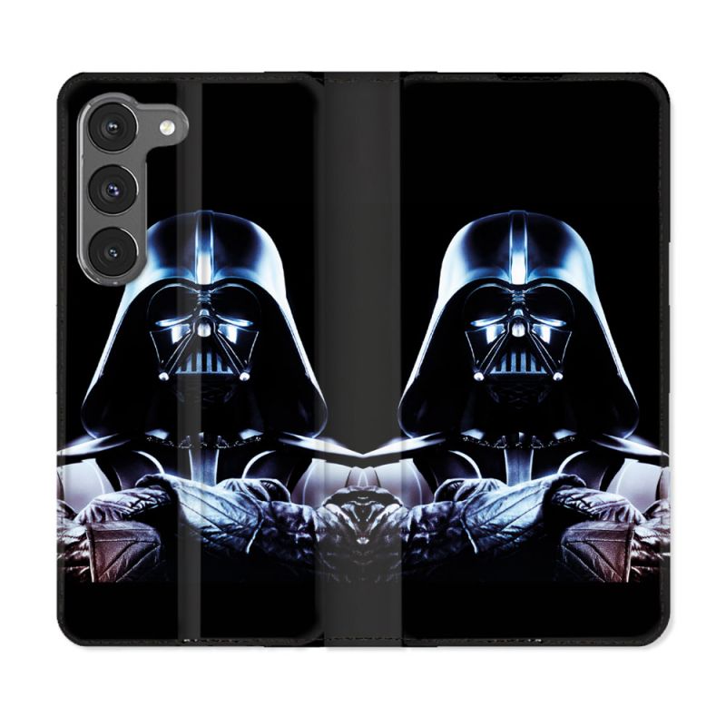 Housse Cuir Portefeuille Pour Samsung Galaxy A26 5G Star Wars - Dark Vador Noir