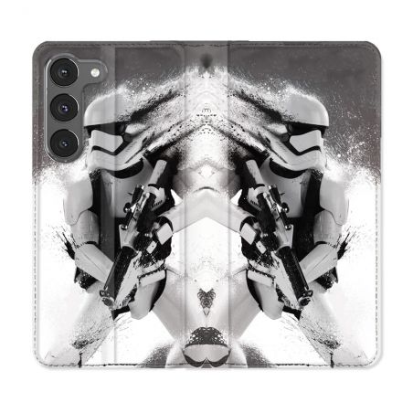 Housse Cuir Portefeuille Pour Samsung Galaxy A26 5G Star Wars - Trooper