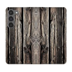 Housse Cuir Portefeuille Pour Samsung Galaxy A26 5G Texture Bois