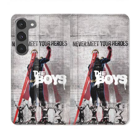 Housse Cuir Portefeuille Pour Samsung Galaxy A26 5G The Boys Affiche
