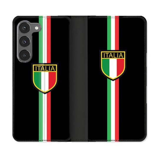 Housse Cuir Portefeuille Pour Samsung Galaxy A26 5G Voyage Italie 3 Noir