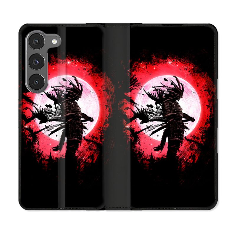 Housse Cuir Portefeuille Pour Samsung Galaxy A26 5G Voyage Japon Samourai