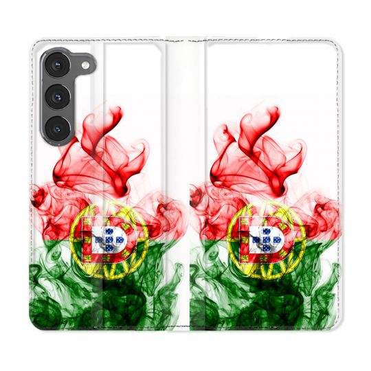 Housse Cuir Portefeuille Pour Samsung Galaxy A26 5G Voyage Portugal Flamme