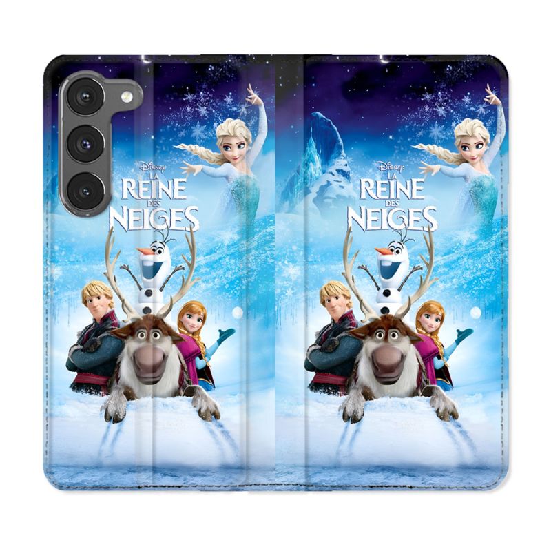 Housse Cuir Portefeuille Pour Samsung Galaxy A36 5G La Reine Des Neiges