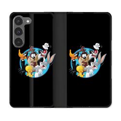 Housse Cuir Portefeuille Pour Samsung Galaxy A36 5G Looney Tunes