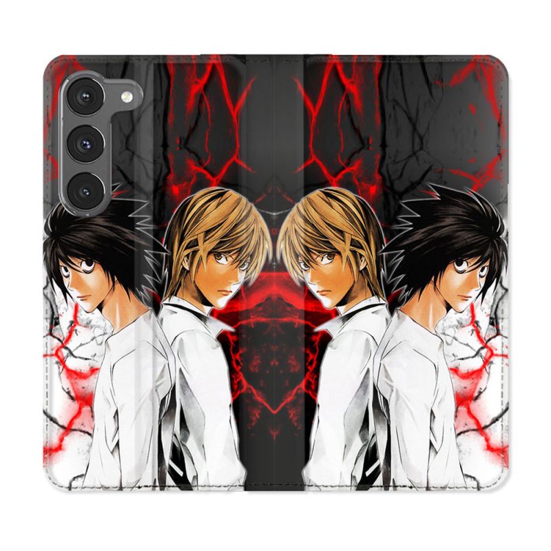 Housse Cuir Portefeuille Pour Samsung Galaxy A36 5G Manga Death Note Duo