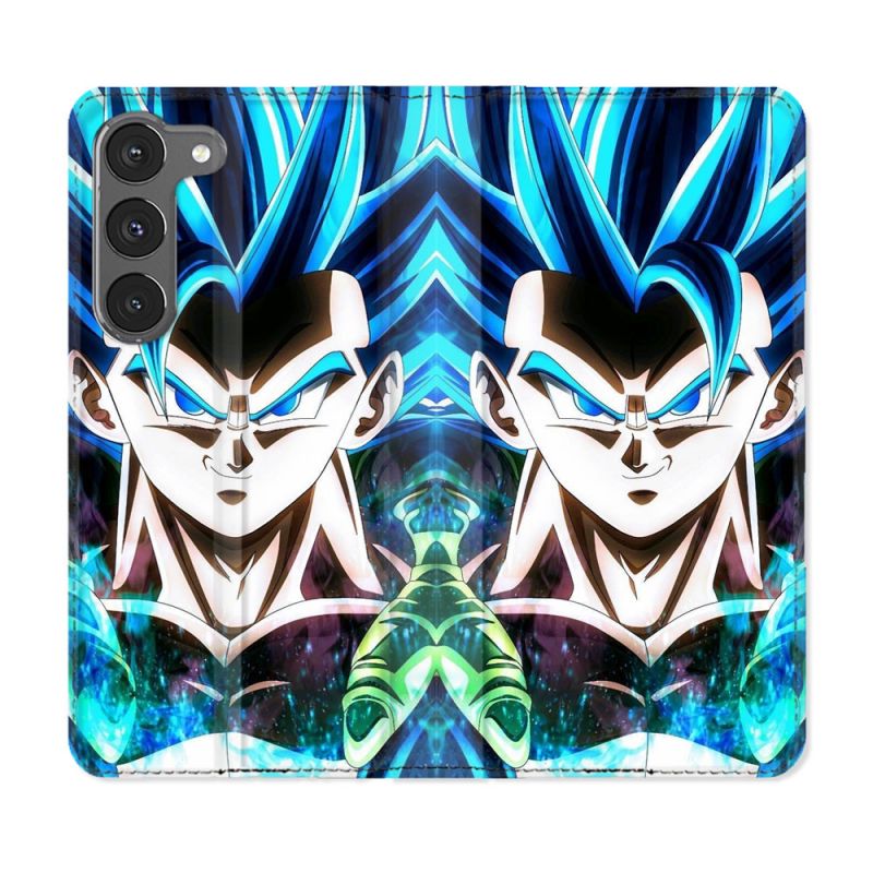 Housse Cuir Portefeuille Pour Samsung Galaxy A36 5G Manga Dragon Ball Gogeta Visage