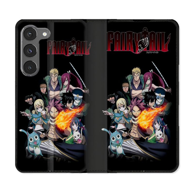 Housse Cuir Portefeuille Pour Samsung Galaxy A36 5G Manga Fairy Tail Logo Team