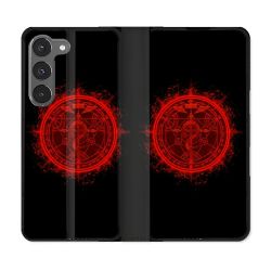 Housse Cuir Portefeuille Pour Samsung Galaxy A36 5G Manga Fullmetal Alchemist Logo