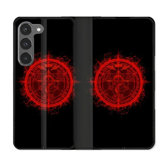 Housse Cuir Portefeuille Pour Samsung Galaxy A36 5G Manga Fullmetal Alchemist Logo