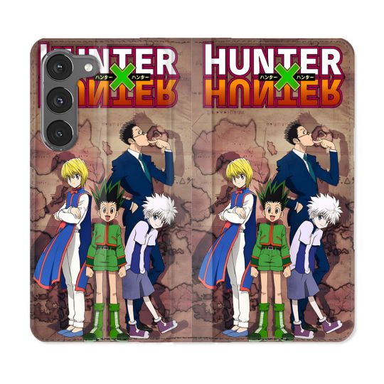 Housse Cuir Portefeuille Pour Samsung Galaxy A36 5G Manga Hunter X Hunter Vintage