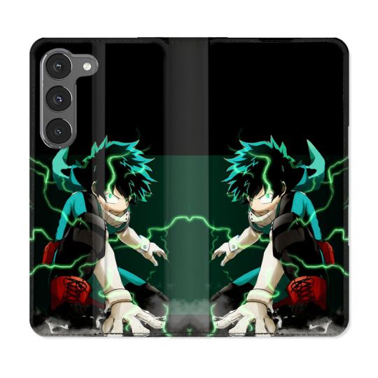 Housse Cuir Portefeuille Pour Samsung Galaxy A36 5G Manga My Hero Academia Deku