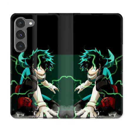 Housse Cuir Portefeuille Pour Samsung Galaxy A36 5G Manga My Hero Academia Deku