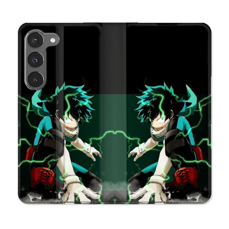 Housse Cuir Portefeuille Pour Samsung Galaxy A36 5G Manga My Hero Academia Deku